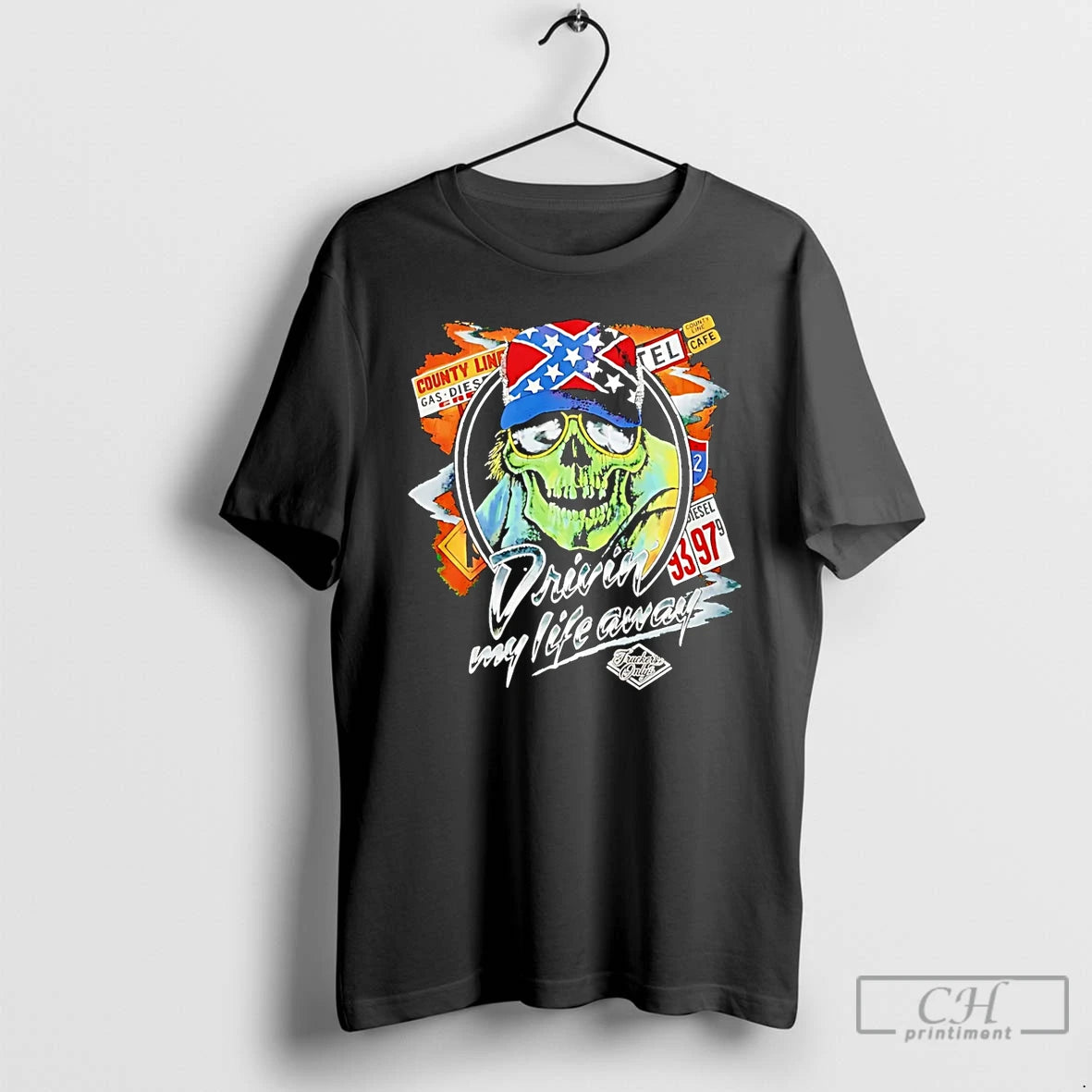Premium Thelma Louise Driving My Life Away Skull T-Shirts, Hoodie, Sweatshirt | HypeCrazeTee.com