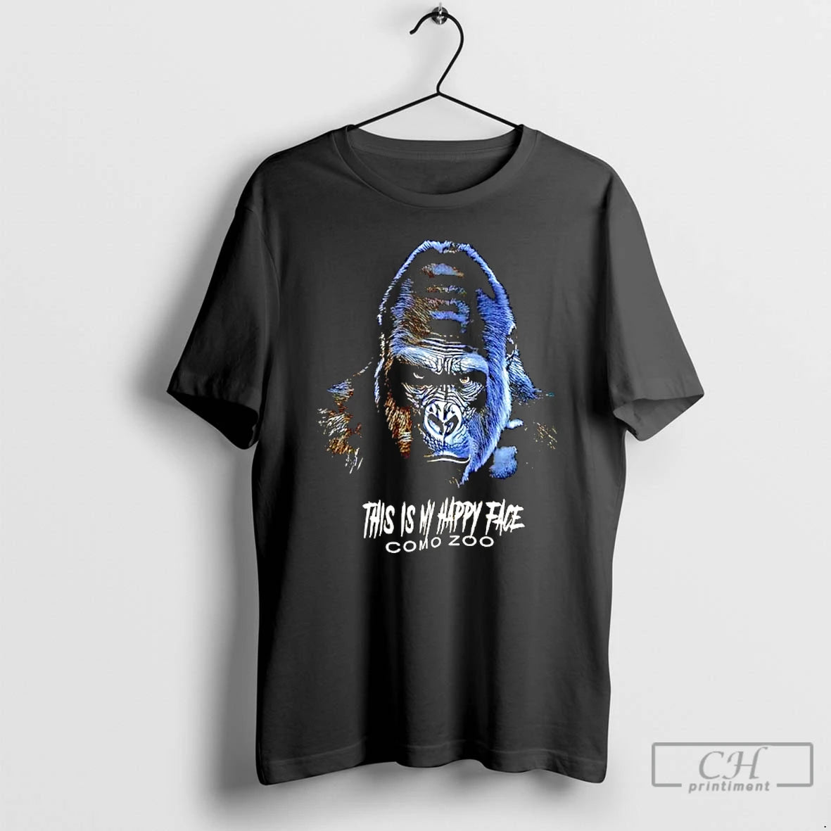 Premium This Is My Happy Face Como Zoo Gorilla T-Shirts, Hoodie, Sweatshirt | HypeCrazeTee.com