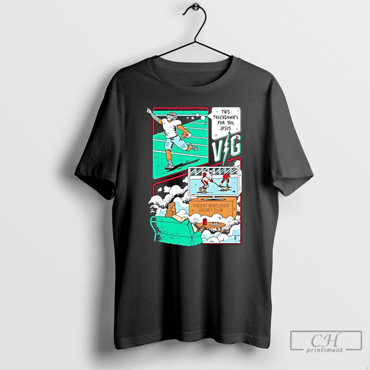 Premium This Touchdowns For You Jesus T-Shirts, Hoodie, Sweatshirt | HypeCrazeTee.com