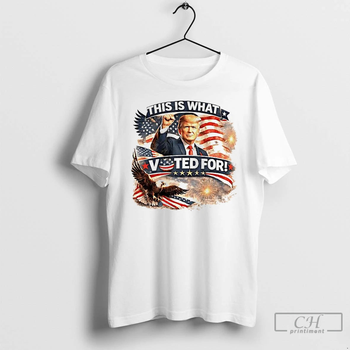 Premium This Is What I Voted For Trump Patriotic Flag T-Shirts, Hoodie, Sweatshirt | HypeCrazeTee.com