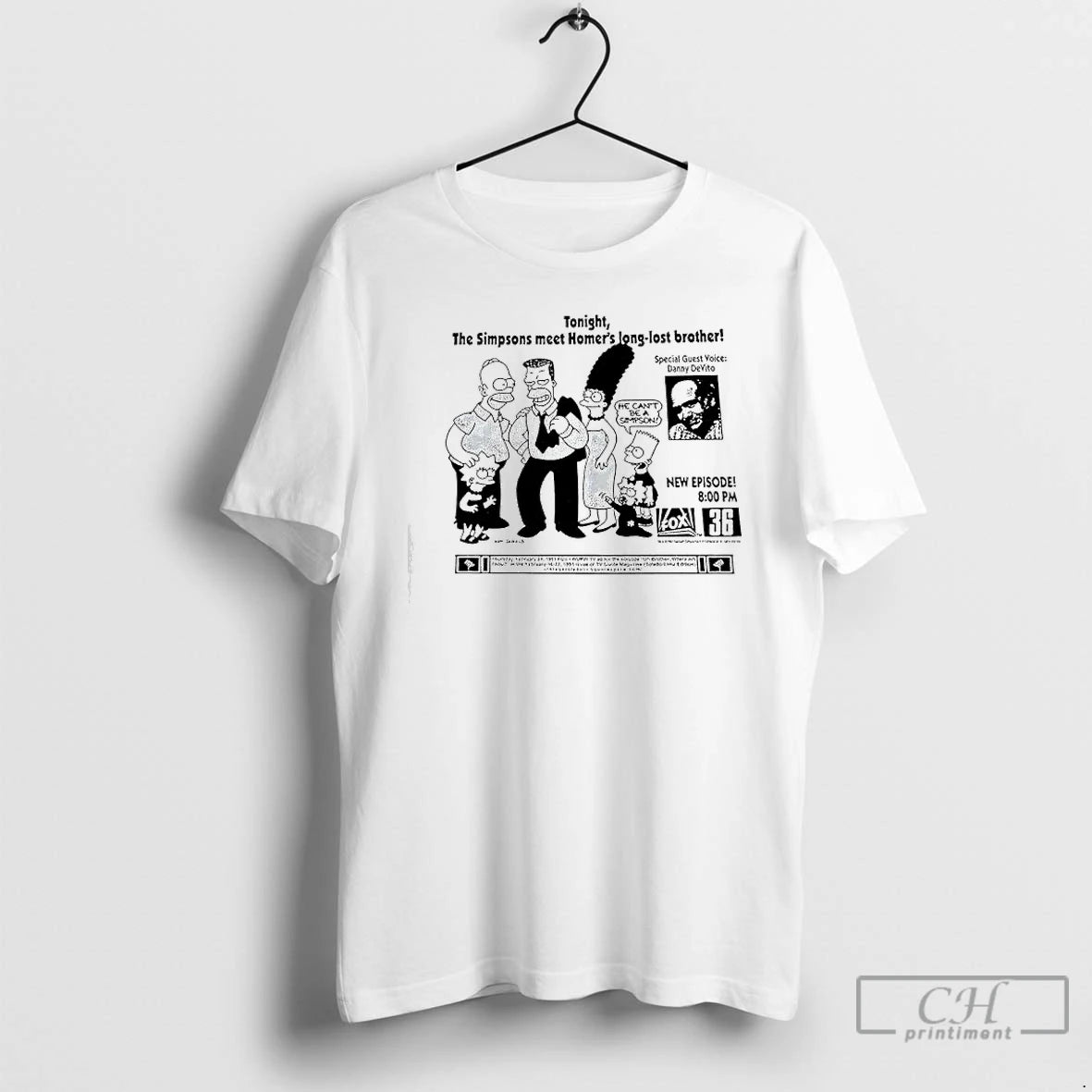 Premium Tonight The Simpsons Meet Homers Long Lost Brother Graphic T-Shirts, Hoodie, Sweatshirt | HypeCrazeTee.com