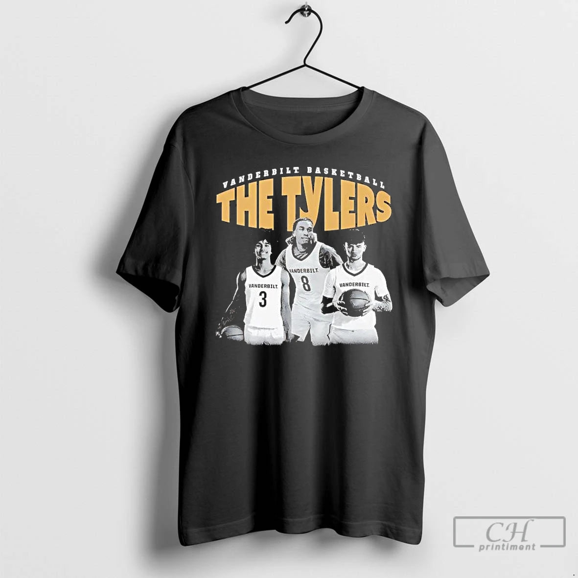 Premium Tyler Harris Trio Picture Collage Vanderbilt Basketball Tee Hoodie, Sweatshirt | HypeCrazeTee.com