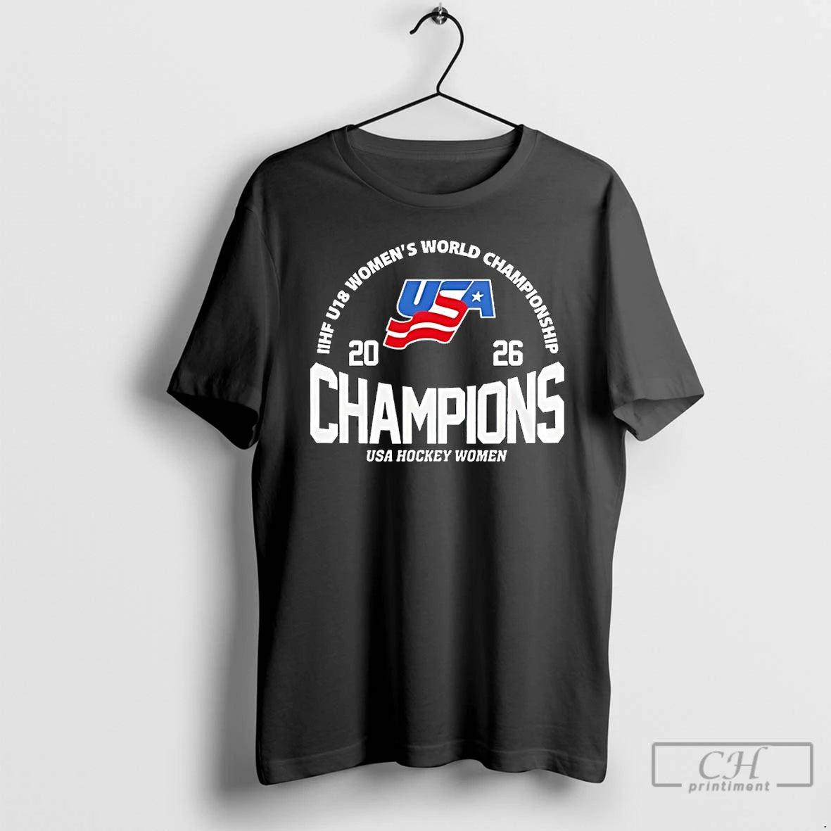 Premium Usa Hockey 2026 U18 Womens World Champions T-Shirts, Hoodie, Sweatshirt | HypeCrazeTee.com