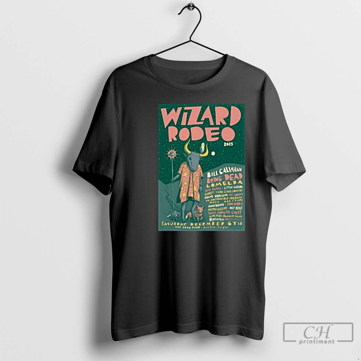 Premium Wizard Rodeo Austin Event On Dec 6 2025 Circle Black T-Shirts, Hoodie, Sweatshirt | HypeCrazeTee.com