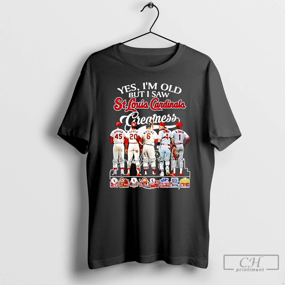 Premium Yes Im Old But I Saw St Louis Cardinals Creatness World Series Signatures T-Shirts, Hoodie, Sweatshirt