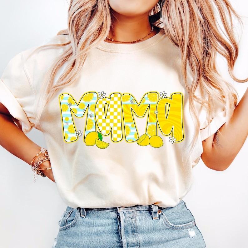 Preppy Mama Lemon Cute Floral Summer Custom Mom T-Shirts, Hoodie, Sweatshirt
