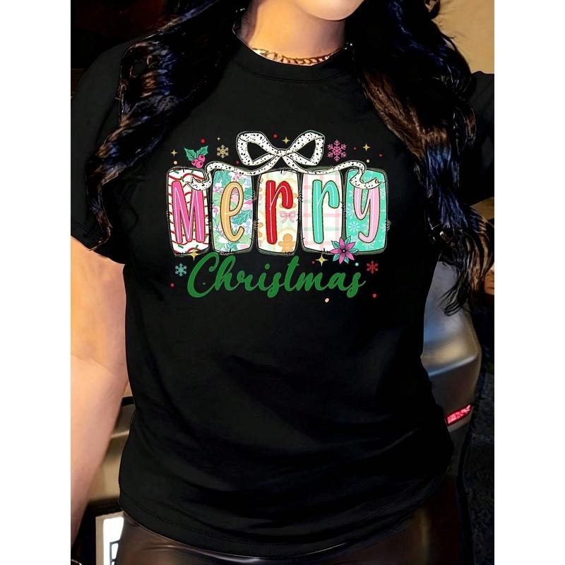 Preppy Merry Christmas T-Shirt, Christmas Family Shirt T-Shirt, Christmas Gift, Cozy Winter T-Shirt, Preppy Xmas Design,...
