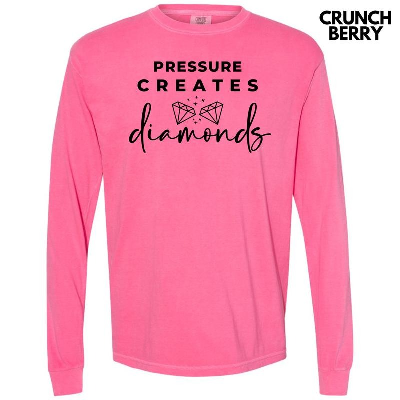 Pressure Creates Diamonds Long Sleeve Comfort Colors T-Shirt 'NLB Hoodie, Sweatshirt | HypeCrazeTee.com