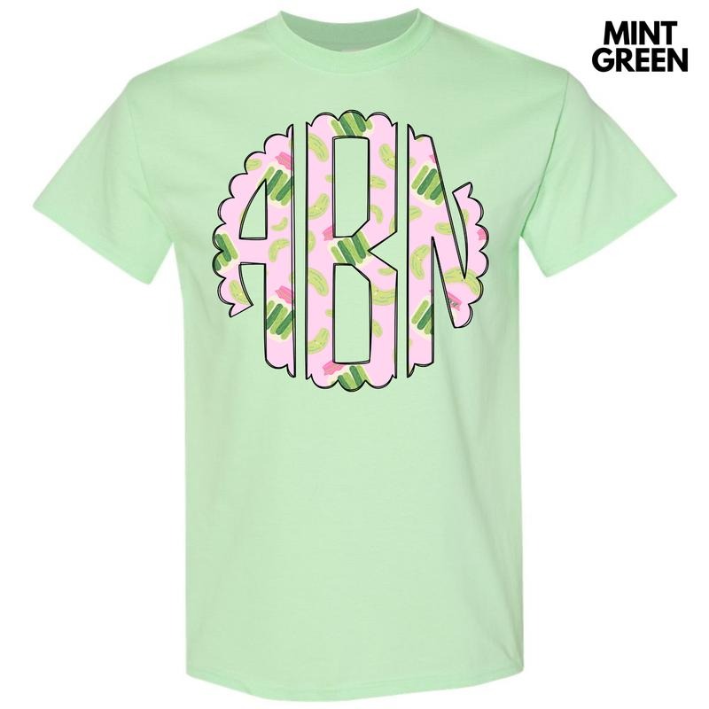 Pretty Pickles Monogram Gildan Short Sleeve T-Shirt 'NLB' Hoodie, Sweatshirt | HypeCrazeTee.com