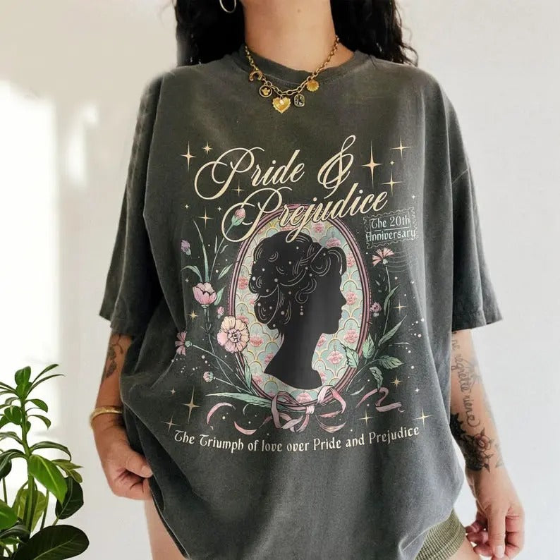 Pride and Prejudice T-Shirt For Fan, Elizabeth Bennet Inspired Shirt, Obstinate Headstrong Girl Tee, Mr Darcy Book Lover...
