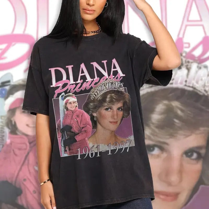 Princess Diana 1961-1997 Retro Shirt, Princess Diana Fan Shirt, Princess Diana Shirt, Princess Diana Unisex Shirt,...