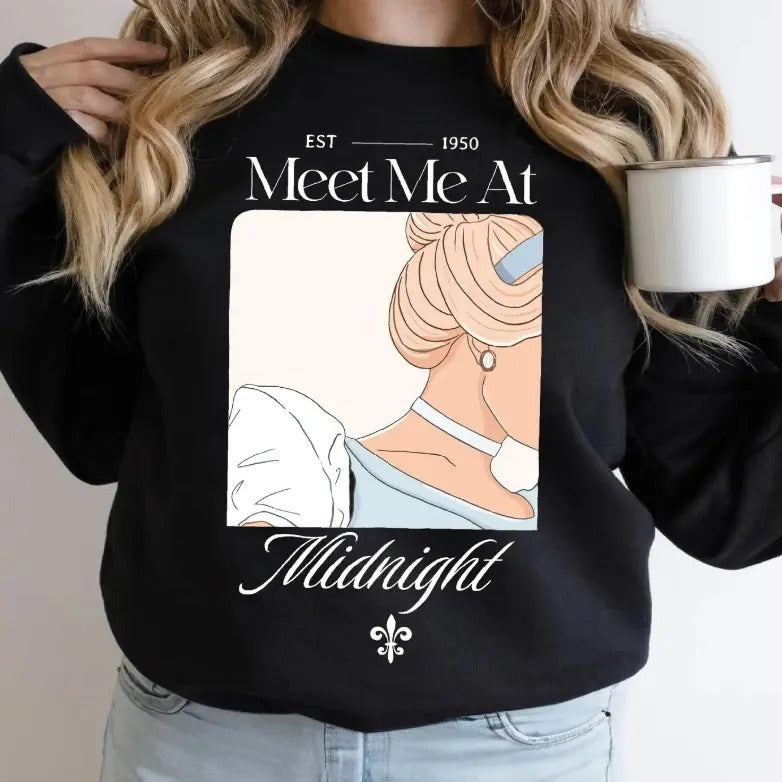 Princess Meet Me at Midnight Tshirt Sweatshirt, Princess Shirt Hoodie | HypeCrazeTee.com