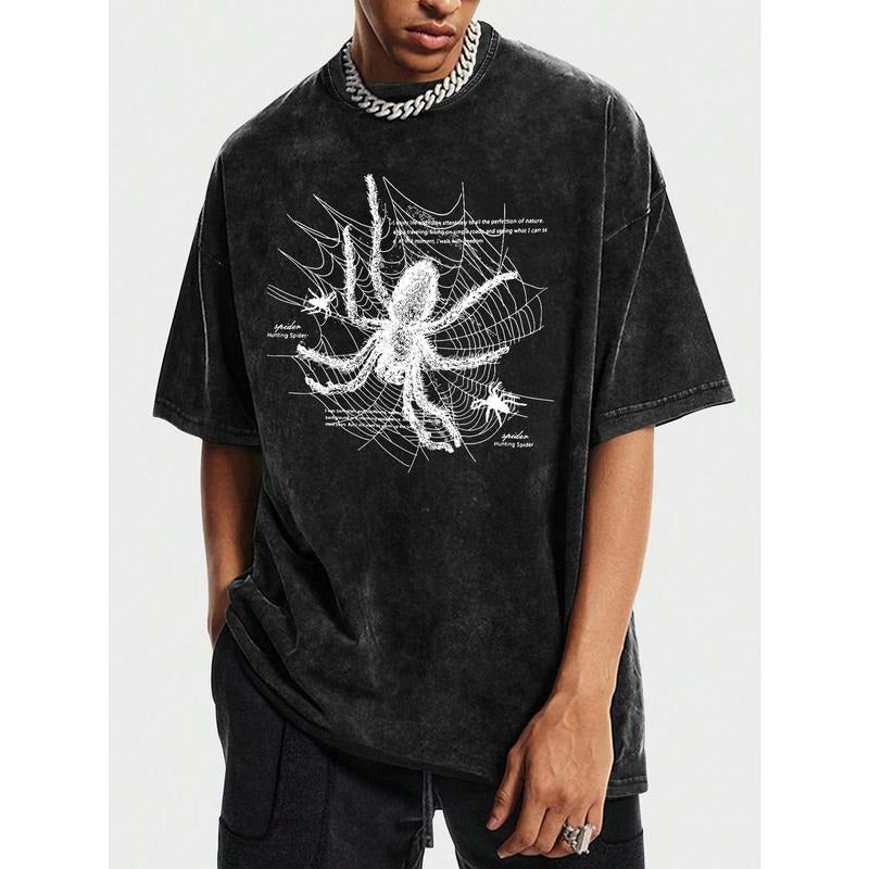Printed T-shirt, Men'S T-shirt, Summer Casual Short Sleeve T-shirt, Washed T-shirt Hoodie, Sweatshirt | HypeCrazeTee.com