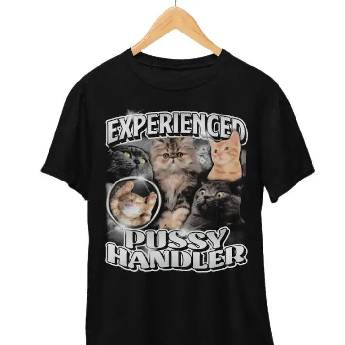 Professional Cat Handler Naughty T-Shirt, Funny Shitpost Shirt Hoodie, Sweatshirt | HypeCrazeTee.com