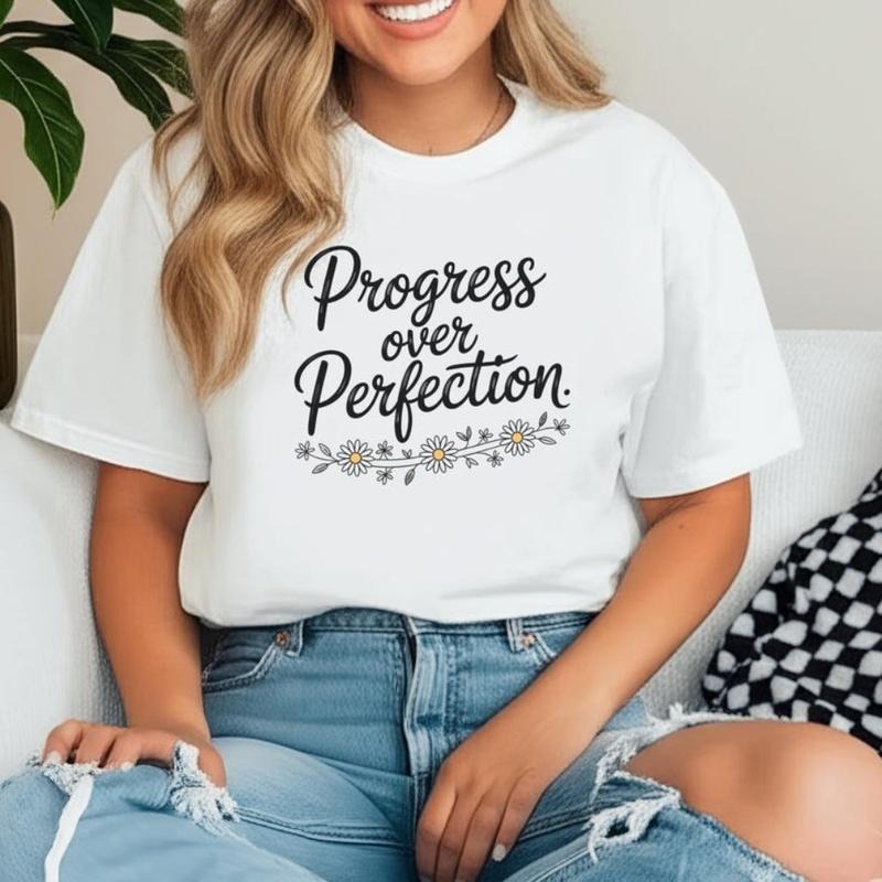 Progress Over Perfection Shirt, Teacher Shirts, Back to School Shirt, Gift for Teacher, Teacher Appreciation,...