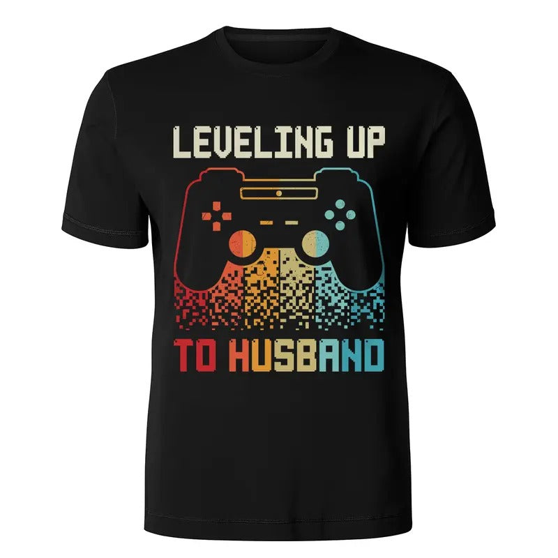 Promoted To Husband Leveling Up To Husband Vintage Retro T-Shirt Hoodie, Sweatshirt | HypeCrazeTee.com