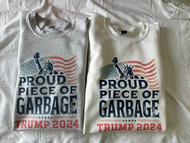 Proud Piece Garbage Trump 2024 T-Shirts, Hoodie, Sweatshirt