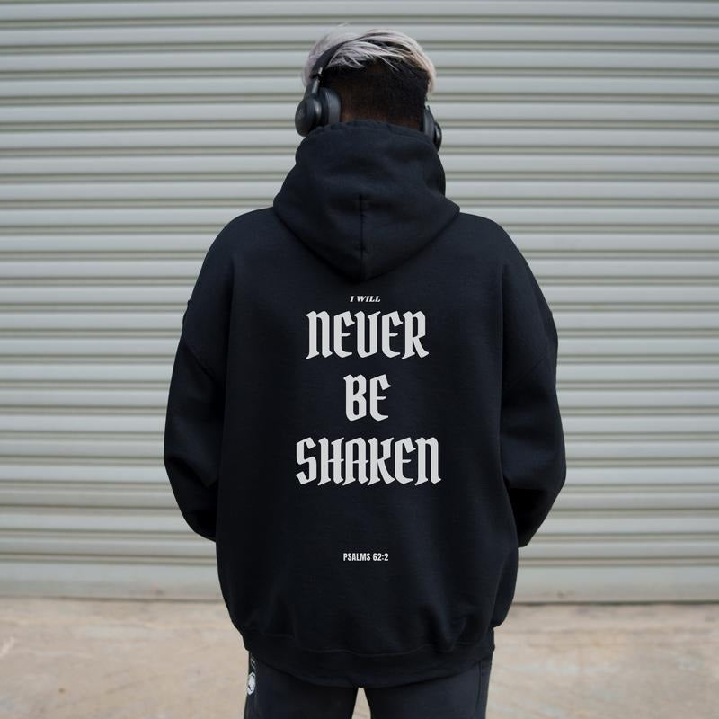 Psalms 62:2 Christian Hoodies For Men, Christian Streetwear, Jesus Apparel, Christian Apparel, Oversized Christian...
