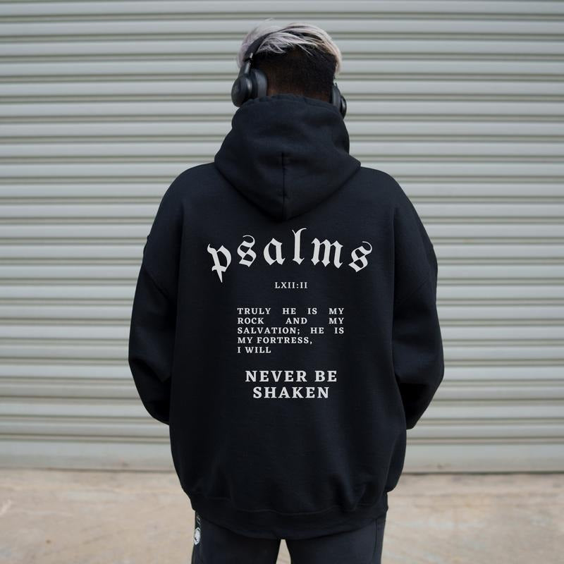 Psalms 622 Never Be Shaken Embroidered Christian Hoodie Bible Verse   T-shirt, sweater and Hoodie Sweatshirt