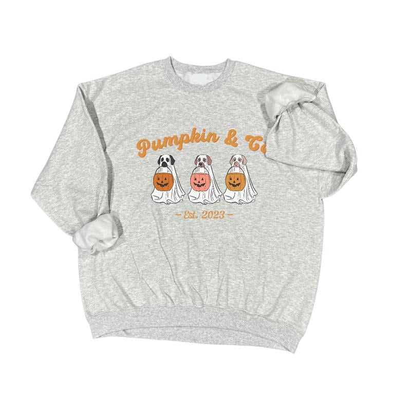 Pumpkin & Co Doggy Crewneck Long sleeve T-shirt Hoodie, Sweatshirt | HypeCrazeTee.com
