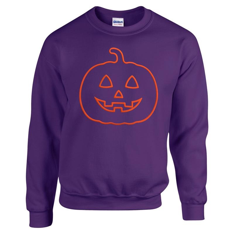 Pumpkin Face Orange Puff Sweatshirt T-Shirts, Hoodie | HypeCrazeTee.com