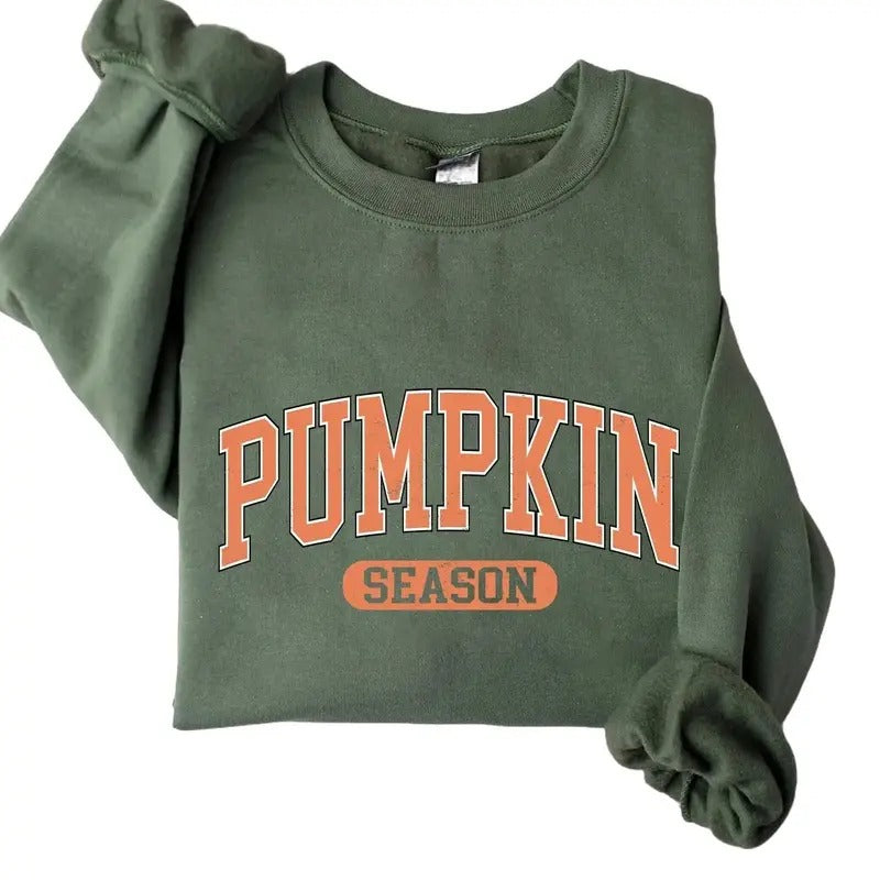 Pumpkin Season Halloween Crewneck Sweatshirt Hoodie Tshirt, Halloween 2025 Gifts | HypeCrazeTee.com