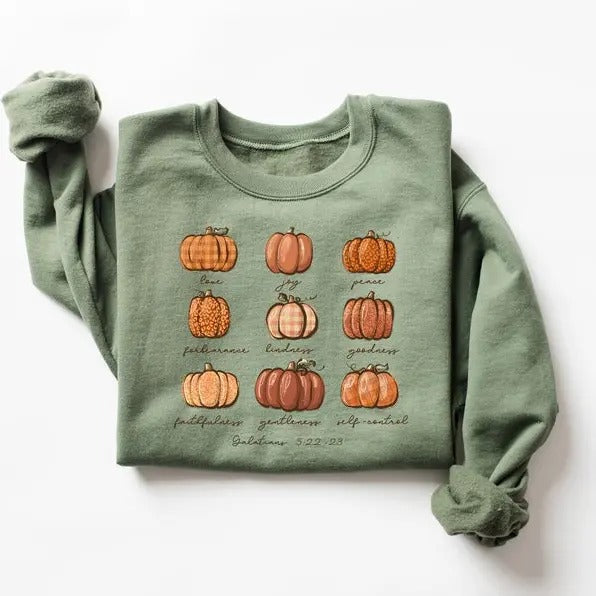 Pumpkin Shirt, Buffalo Plaid Pumpkin Shirt, Bible Verse Shirt, Christian Halloween Sweatshirt, Jesus Shirt, Fall Shirt,...