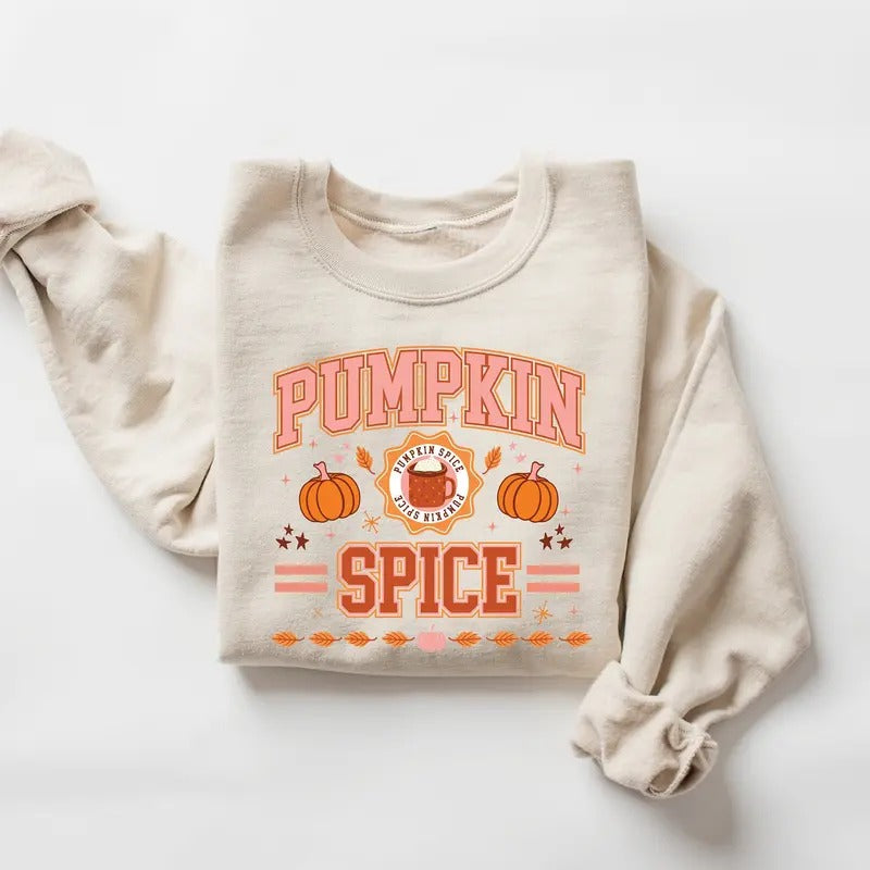 Pumpkin Spice Sweatshirt, Pumpkin Season, Pumpkin Spice Latte Sweatshirt, Pumpkin Sweat, Pumpkin Sweatshirt, Pumpkin...