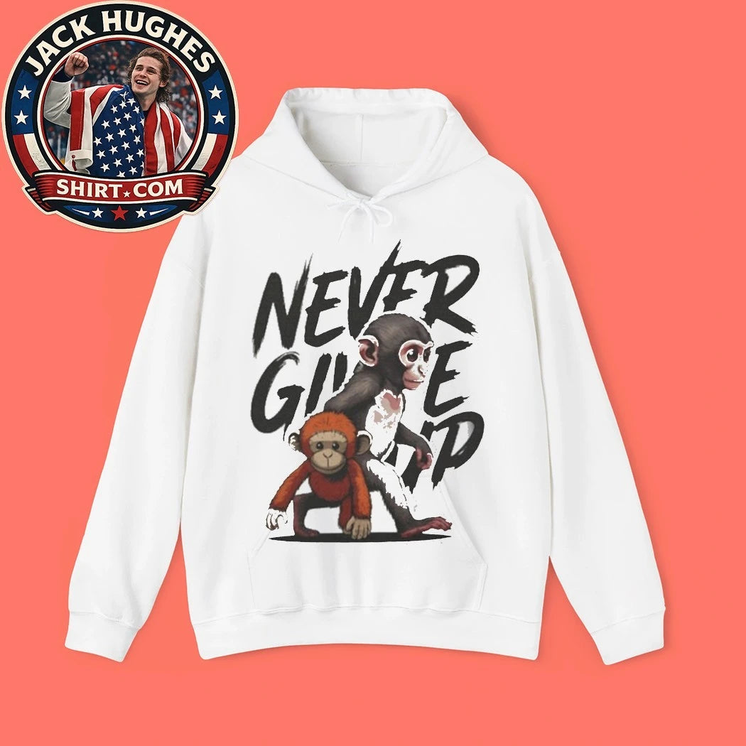 Punch The Monkey Never Give Up Shirt