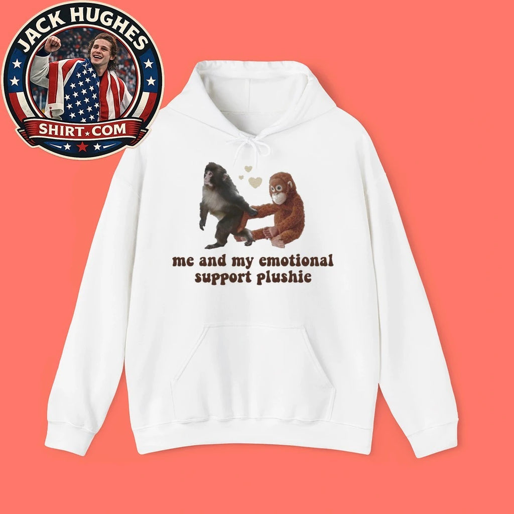 Punch The Monkey Plushie Me And My Emotional Support Plushie T-shirt