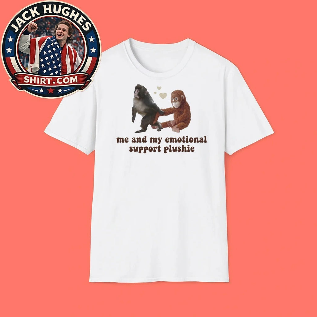 Punch The Monkey Plushie Me And My Emotional Support Plushie T-shirt