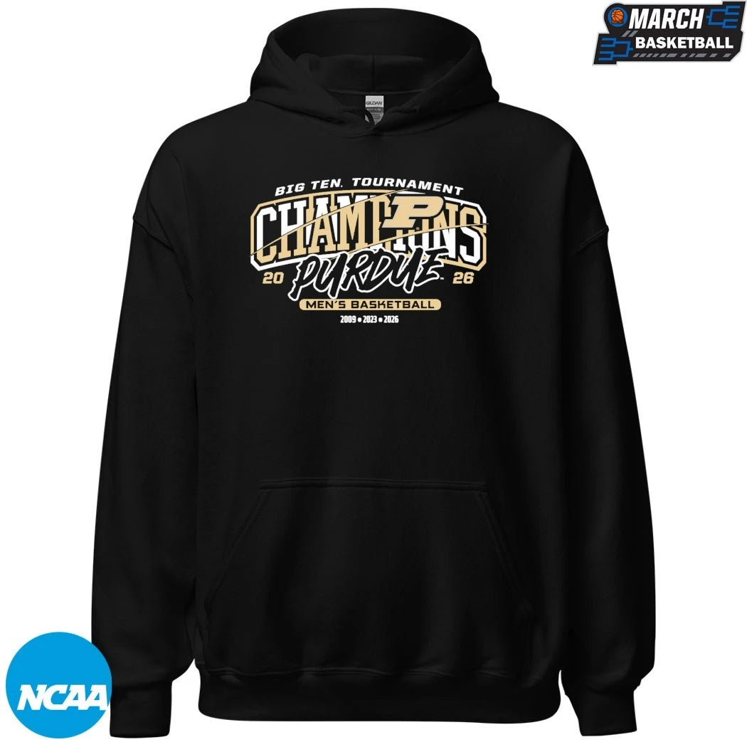 Purdue Boilermakers 2026 Big Ten Men’s Basketball Tournament Champions 2009 2023 2026 Banner T-shirts