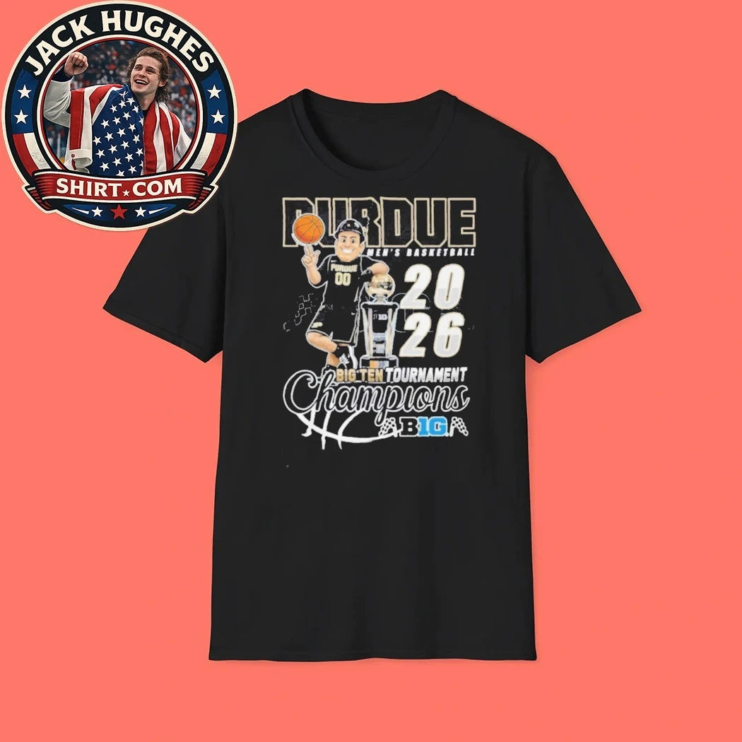 Purdue Boilermakers 2026 Big Ten Tournament Champions Mascot Basketball Shirt