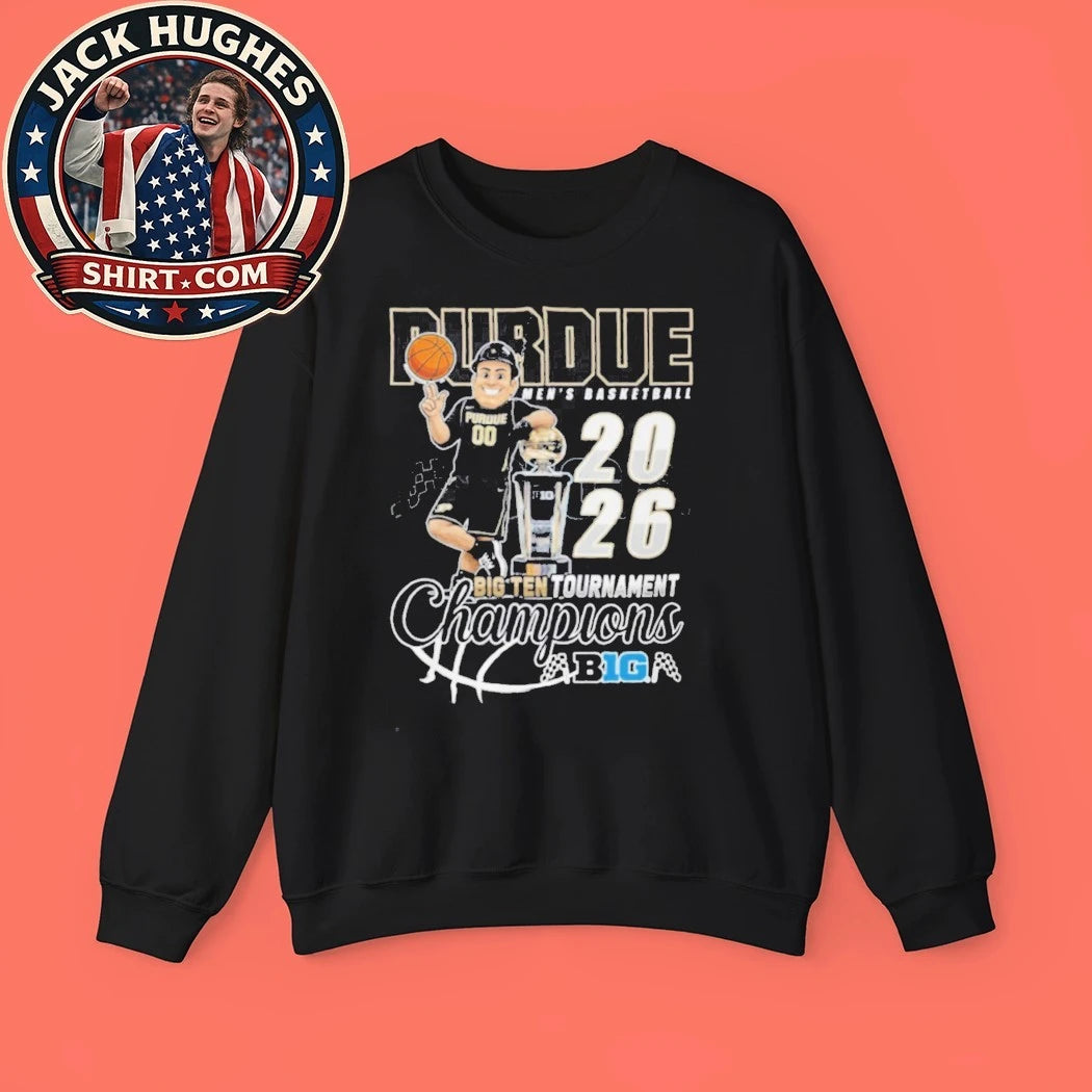 Purdue Boilermakers 2026 Big Ten Tournament Champions Mascot Basketball Shirt