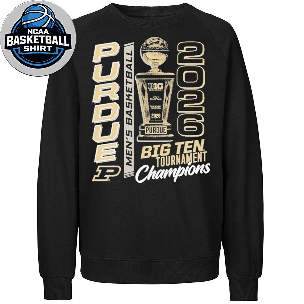 Purdue Boilermakers Big Ten Tournament Men’s Basketball Tournament Champions 2026 Logo T-Shirt