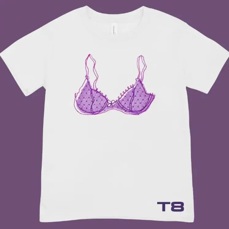 Purple Lace Bra So Close To What unisex t-shirt Hoodie, Sweatshirt | HypeCrazeTee.com