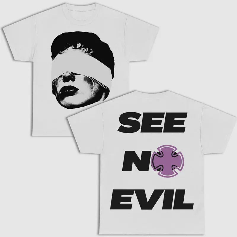 Purpoz See No Evil T-Shirt - Cotton Shirt - S to 4XL - Multiple color Hoodie, Sweatshirt | HypeCrazeTee.com