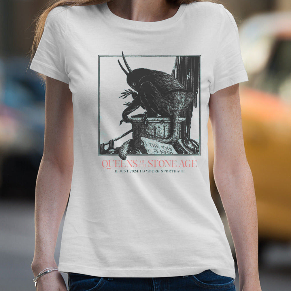 Queens Of The Stone Age 11 June 2024 Sporthalle Hamburg By Phillip Janta The End Is Nero Tour Merchandise T Shirt