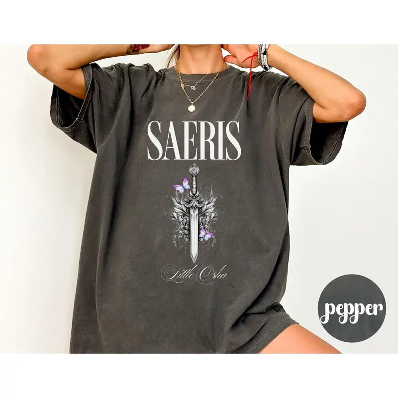 Quicksilver Book Saeris Osha T-shirt , Fantasy Bookish Merch Inspired Fantasy Novel Apparel Romantasy Gift Bookish Shirt...