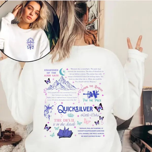 Quicksilver Book Sweatshirt Inspired by Callie Hart, Kingfisher Shirt, Unisex Fit, 50% Cotton & 50% Polyester, Casual...