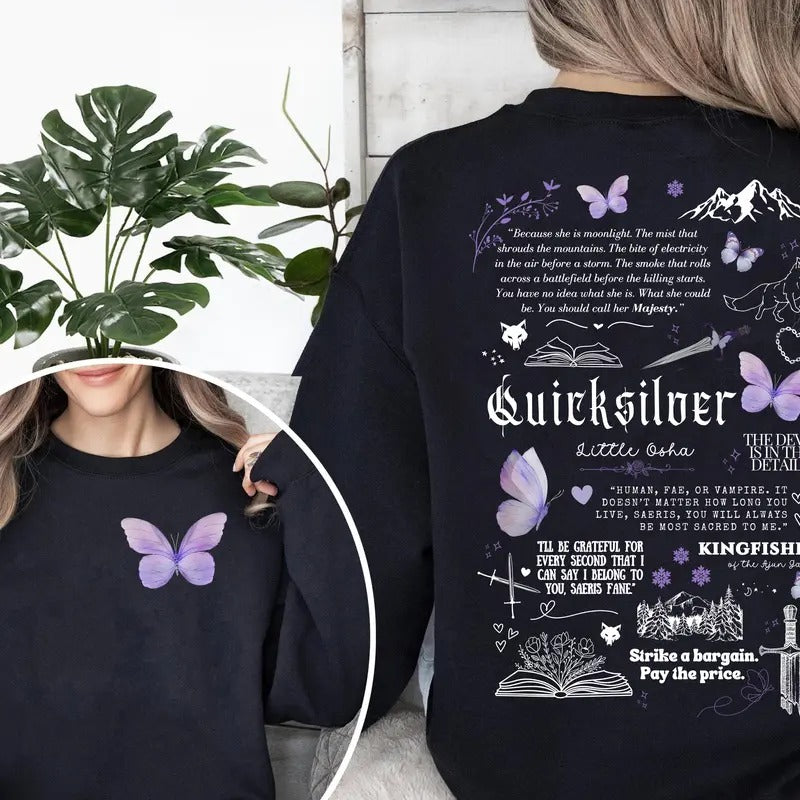 Quicksilver Book Kingfisher Fantasy Bookish Callie Hart Fantasy Novel Romantasy T-Shirts, Hoodie, Sweatshirt