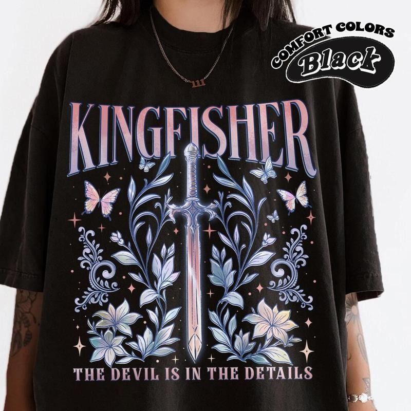Quicksilver Kingfisher T-Shirt, Fantasy Bookish Shirt, Quicksilver Callie Hart Shirt, Saeris Fane Kingfisher Inspired,...
