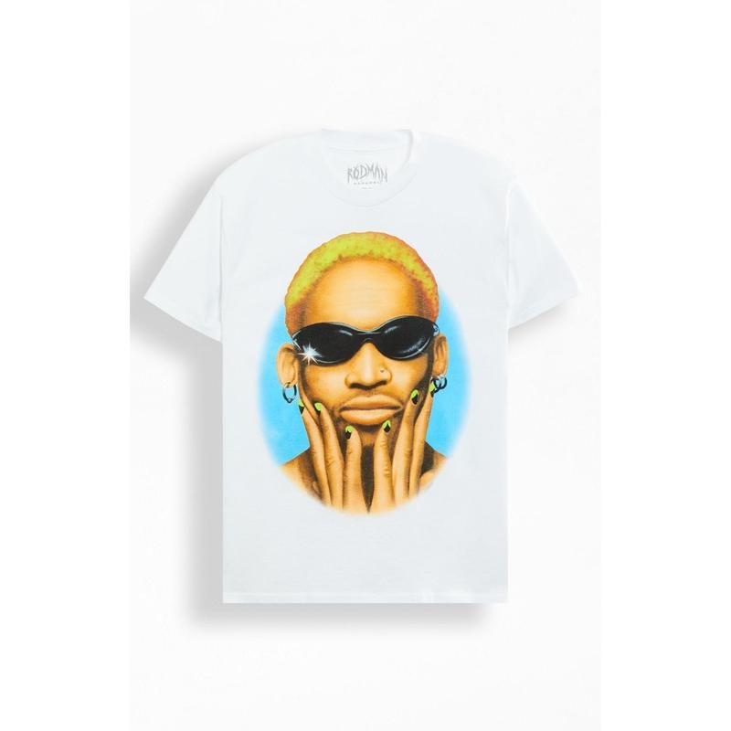 RODMAN BRAND Men's Bad As I Wanna Be Air Brushed Oversized T-Shirt - Multicolor Hoodie, Sweatshirt | HypeCrazeTee.com