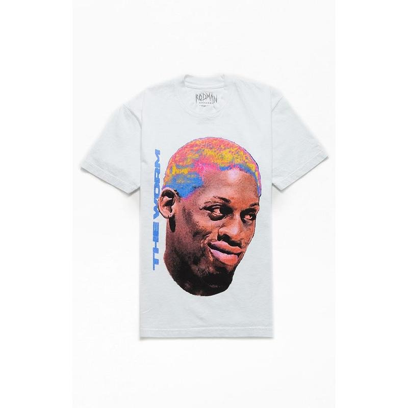 RODMAN BRAND Men's Worm Big Head T-Shirt - Multicolor Hoodie, Sweatshirt | HypeCrazeTee.com