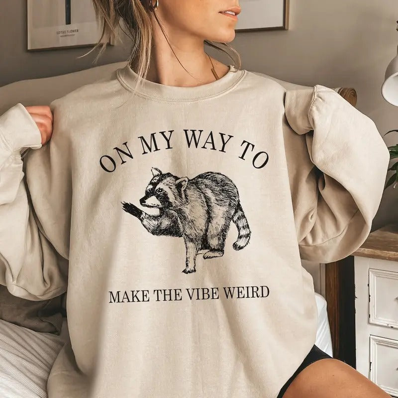 Raccoon Meme Sweatshirt Animal Rescue Hoodie Cotton Womenswear T-Shirts | HypeCrazeTee.com