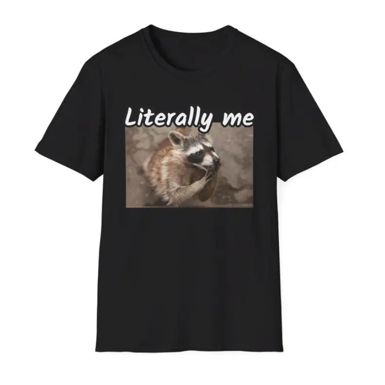 Raccoon Shirt, Literally Me Shirt, Raccoon Meme Shirt Hoodie, Sweatshirt | HypeCrazeTee.com