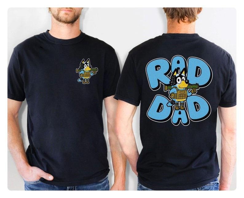 Bluey Bandit Rad Dad Shirt Bluey Dad Shirt/ Bluey Bingo Family Shirt/ Bluey Family Shirt/ Cool Dad Club Shirt/ Dad...