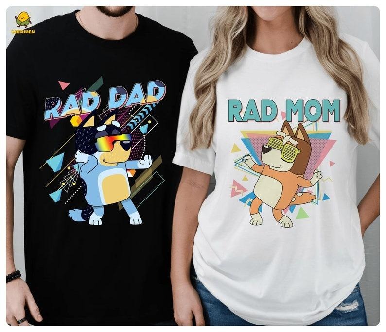 Bluey Bandit Rad Dad Shirt Bluey Dad Shirt/ Bluey Bingo Family Shirt/ Bluey Family Shirt/ Cool Dad Club Shirt/ Dad...