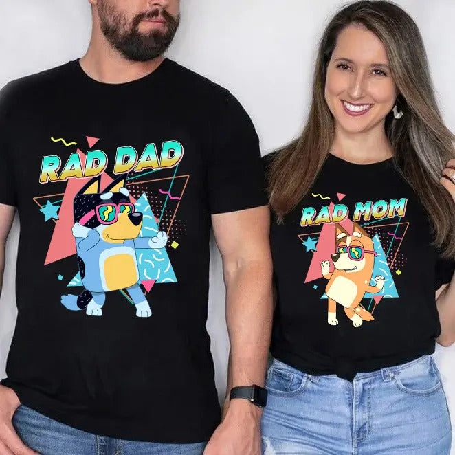 Rad Mom Shirt | Couple shirt |  Rad Dad Shirt | Retro Mom  Shirt | Retro Rad Dad Shirt | Mama Shirt | Best Dad Ever |...