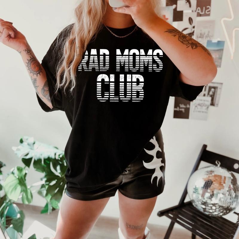 Rad Moms Club DTF Transfers - THIS IS NOT A SHIRT Hoodie, Sweatshirt | HypeCrazeTee.com